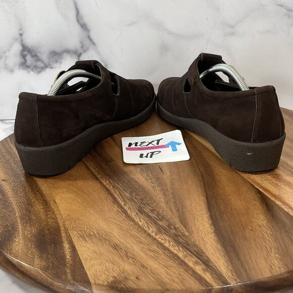 ECCO Womens Brown Suede Portugal Slip On Buckle Brown Shoes EU 41 US 10.5-11 - Picture 5 of 8